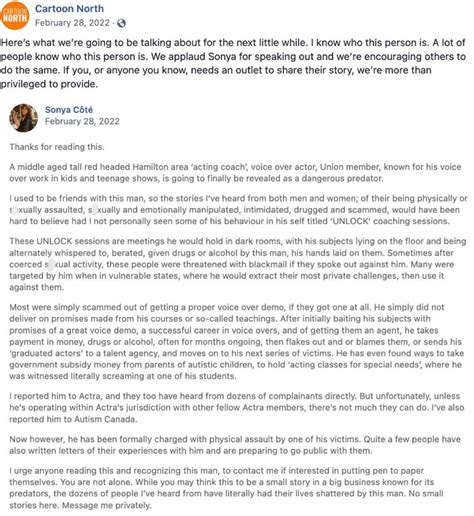 Christian Potenza Allegations .